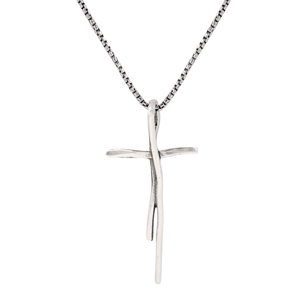 SILPADA Organic Cross Pendant Necklace - Picture 7 of 11